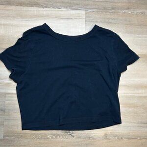 Wild Fable Black Cropped Tee